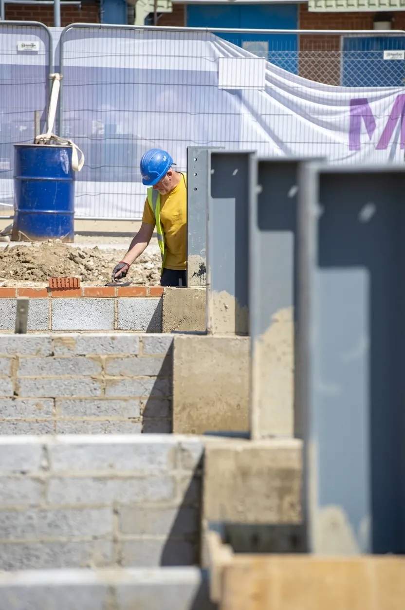 Reef groundworks package on a commercial site