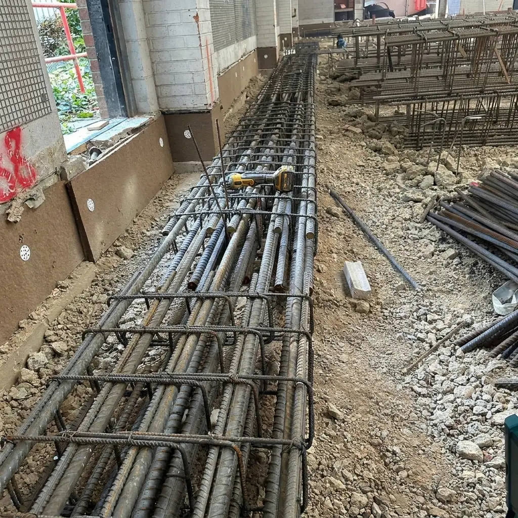 Reinforced concrete, kept in one pair of hands